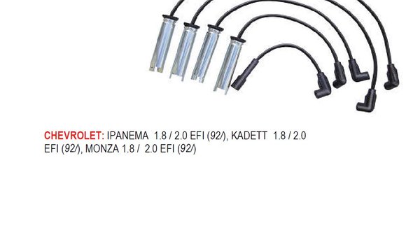 Imagen de JUEGO CABLES BUJIA CHEVROLET MEGA/KADETT EFI 1995 EN ADEL.